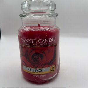 Yankee Candle True Rose Large 22 oz Jar RETIRED Scent New Unused w/ Lid